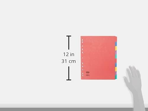 Elba A4 10 Part Extra Wide Card Divider