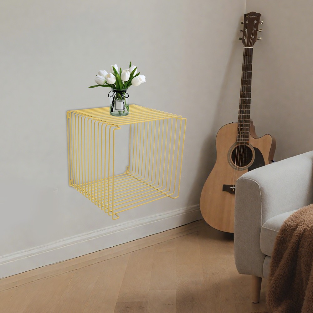 Iron Multi-Purpose Square Side Table Side Table Square Cage End Table