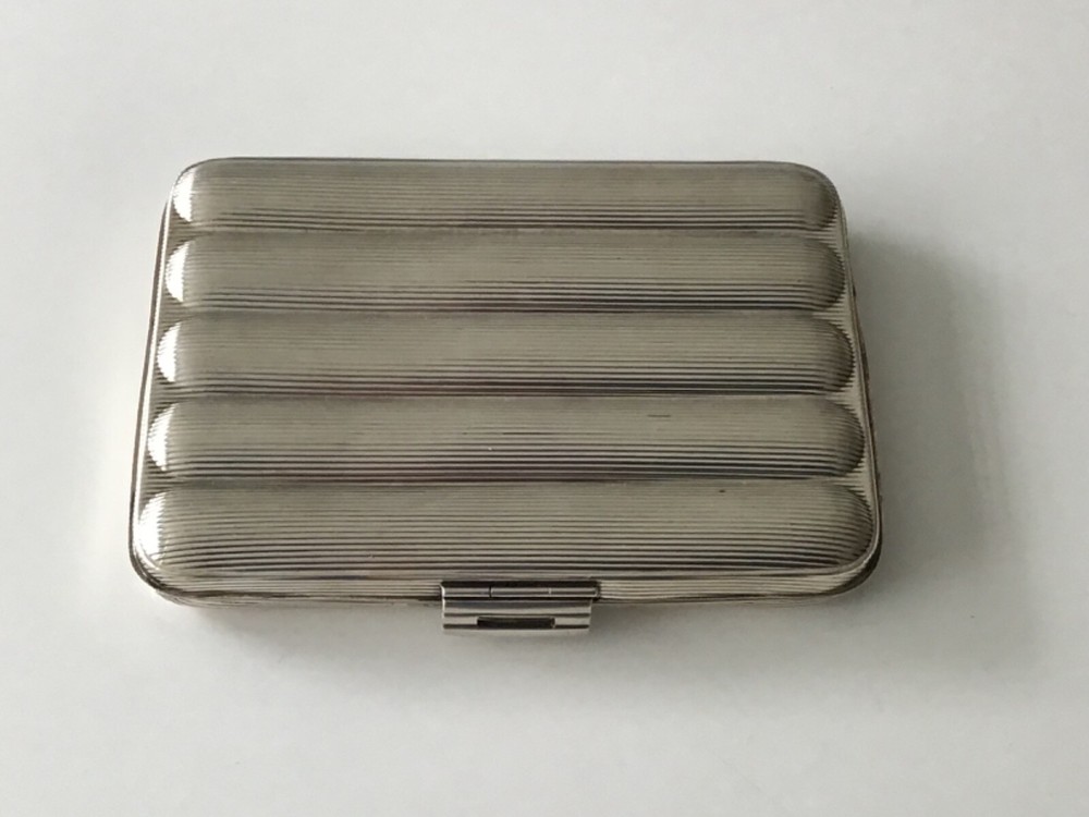 Antique Germany German Solid 835 silver cigar box