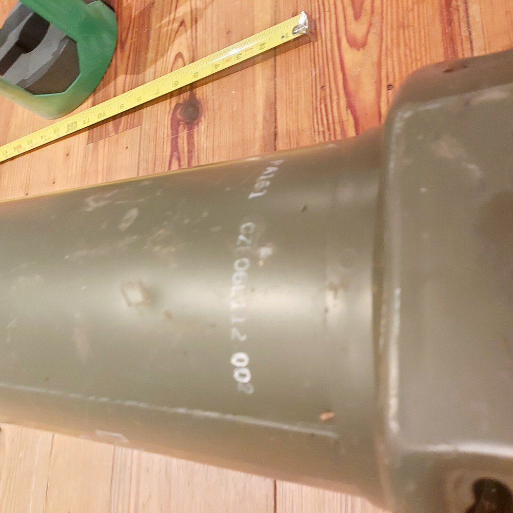 Cylindrical Ammunition Container Empty Military Surplus