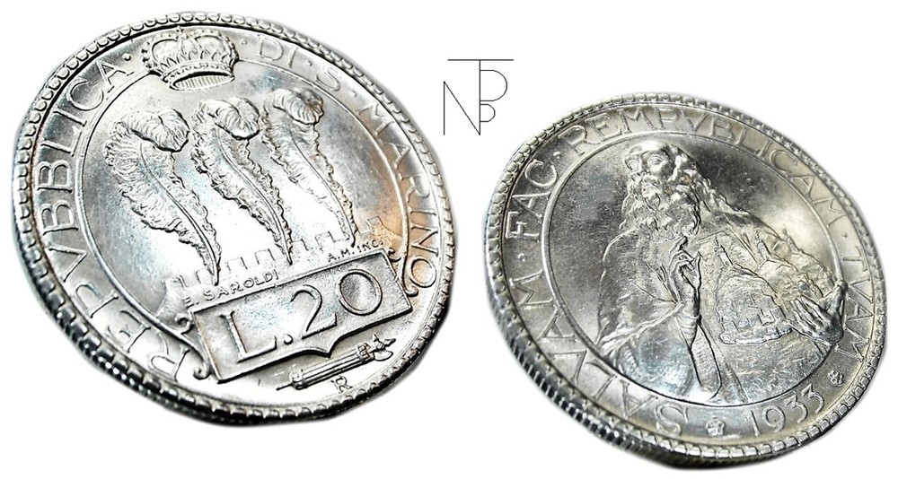 San MARINO (Republic) READ 20 1933