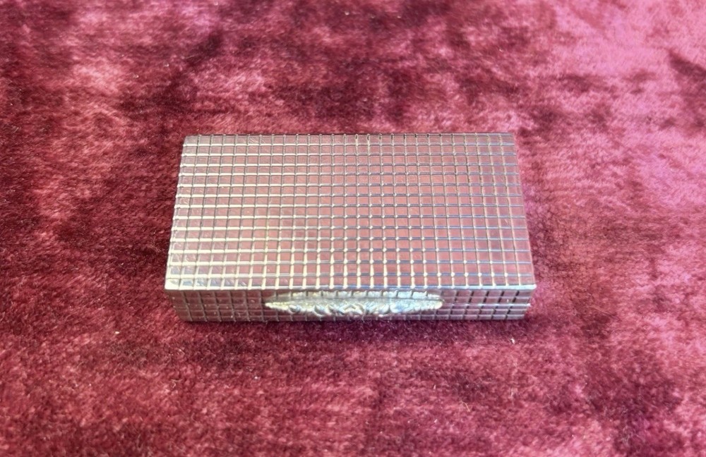 Silver Gilt Pill Box S J Rose Hallmarked