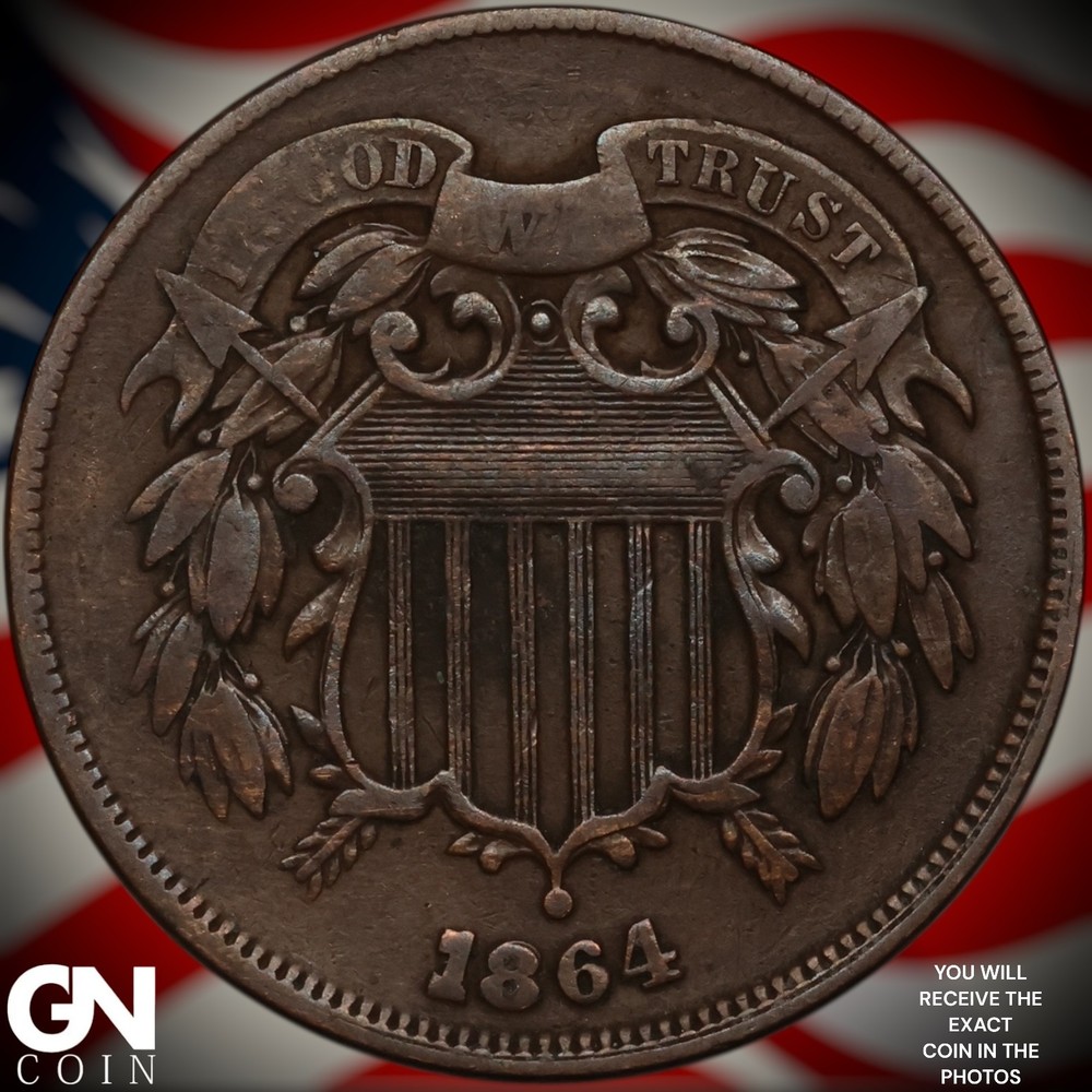 1864 2 Cent Piece A1133