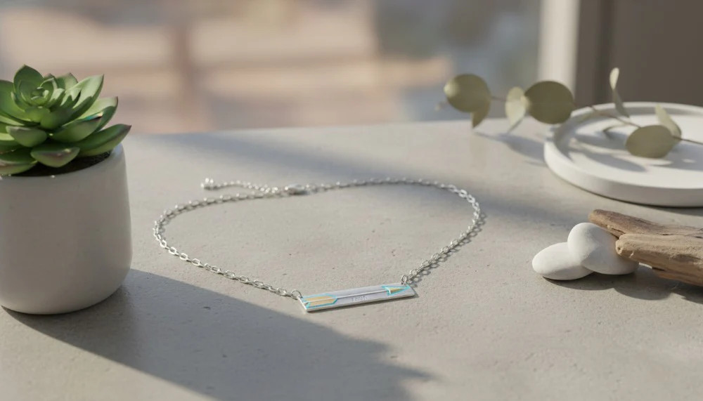 Silver Arrow Path Necklace