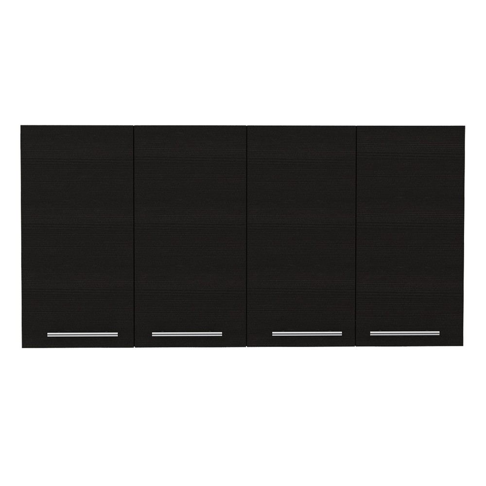 Rectangle Four Swing Doors Wall Cabinet Wenge