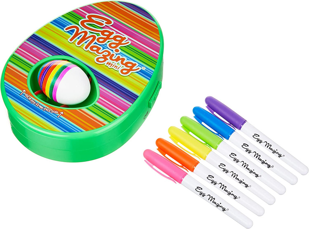 The Eggmazing Easter Egg Mini Decorator Kit Arts and Crafts Set - Includes Egg D