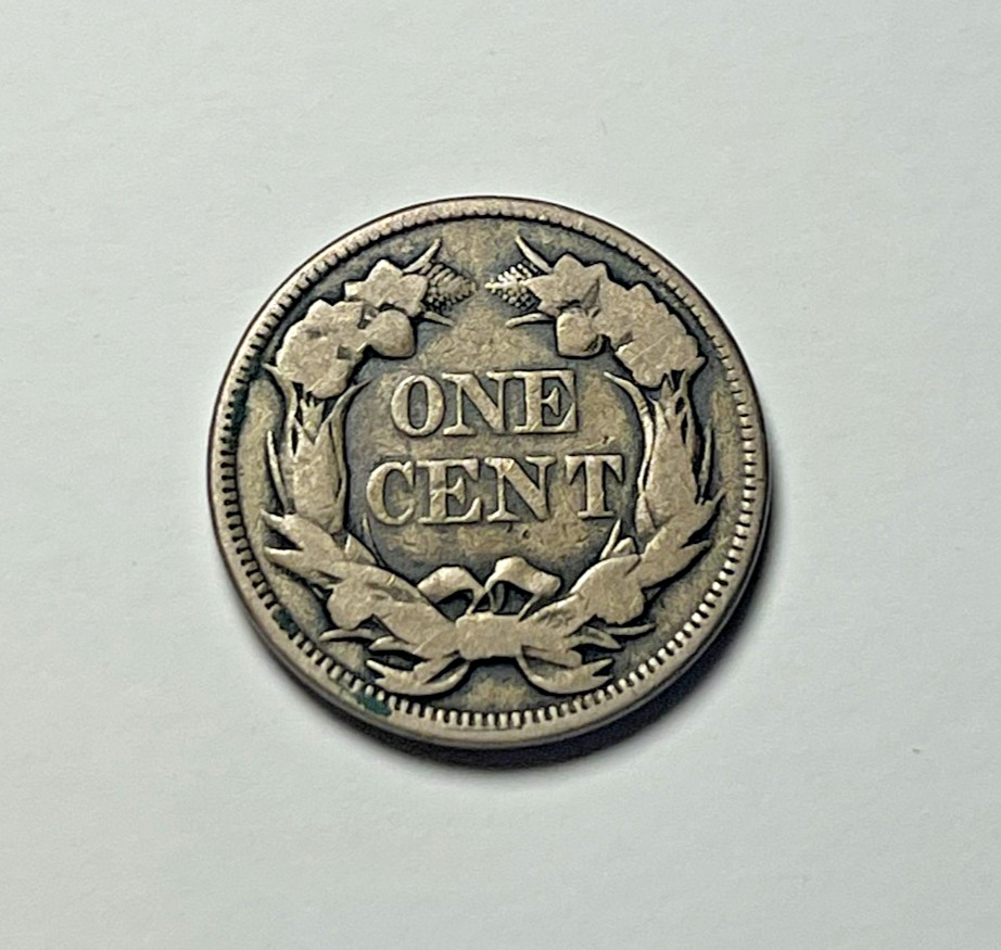 1858 FLYING EAGLE CENT - Small Letters SL - VG VERY GOOD