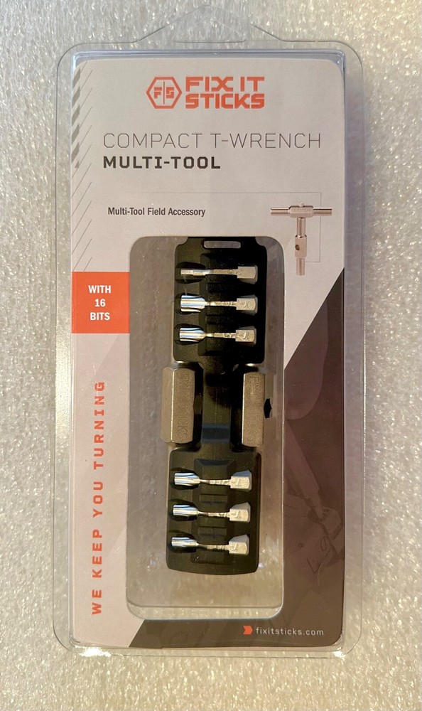 Fix It Sticks 18 Piece Interchangeable T-Handle & Bit Set W/ Compact Holder Case