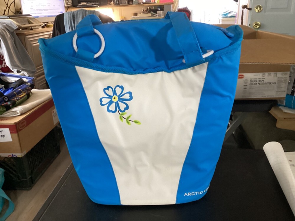 Artic Zone Blue and White Soft Cooler Bag