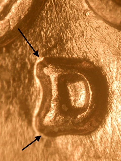 1960-D SD WRPM#157 D/D Tilted Ch/Gem BU/Uncirculated Red Lincoln Cent Error