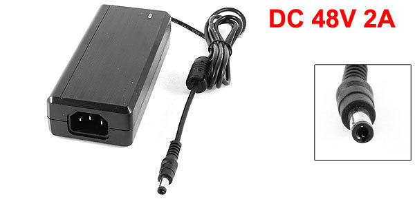 48V 2A AC-DC Switching Adapter Power Supply for PoE Switch or PoE injector