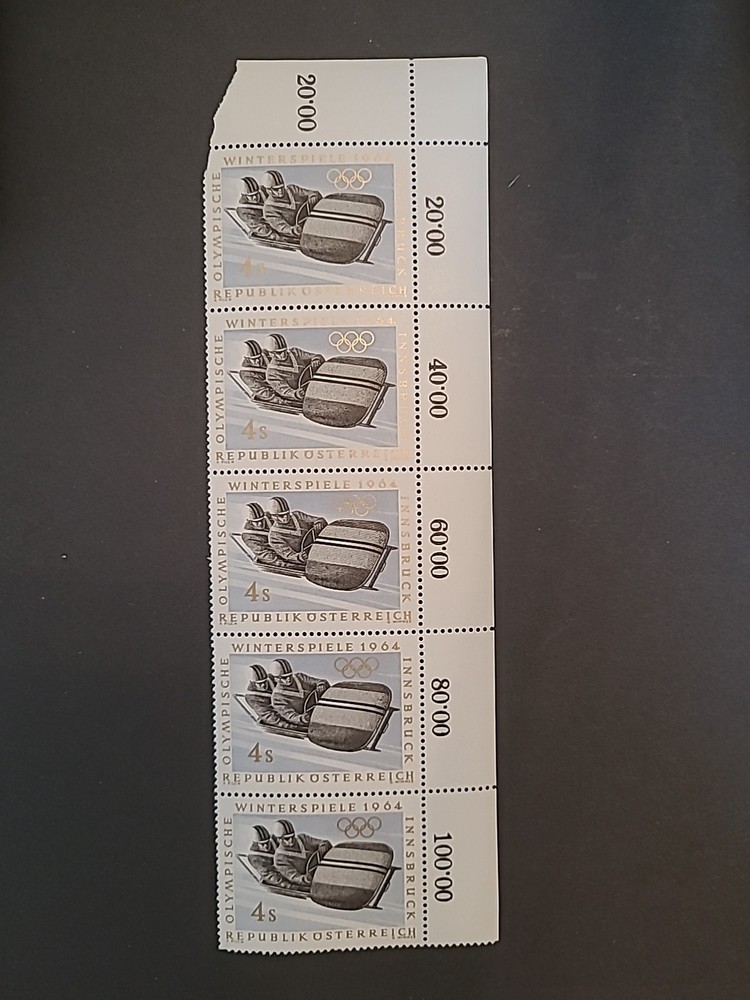 Stamps Austria Olympics 1964 Part block