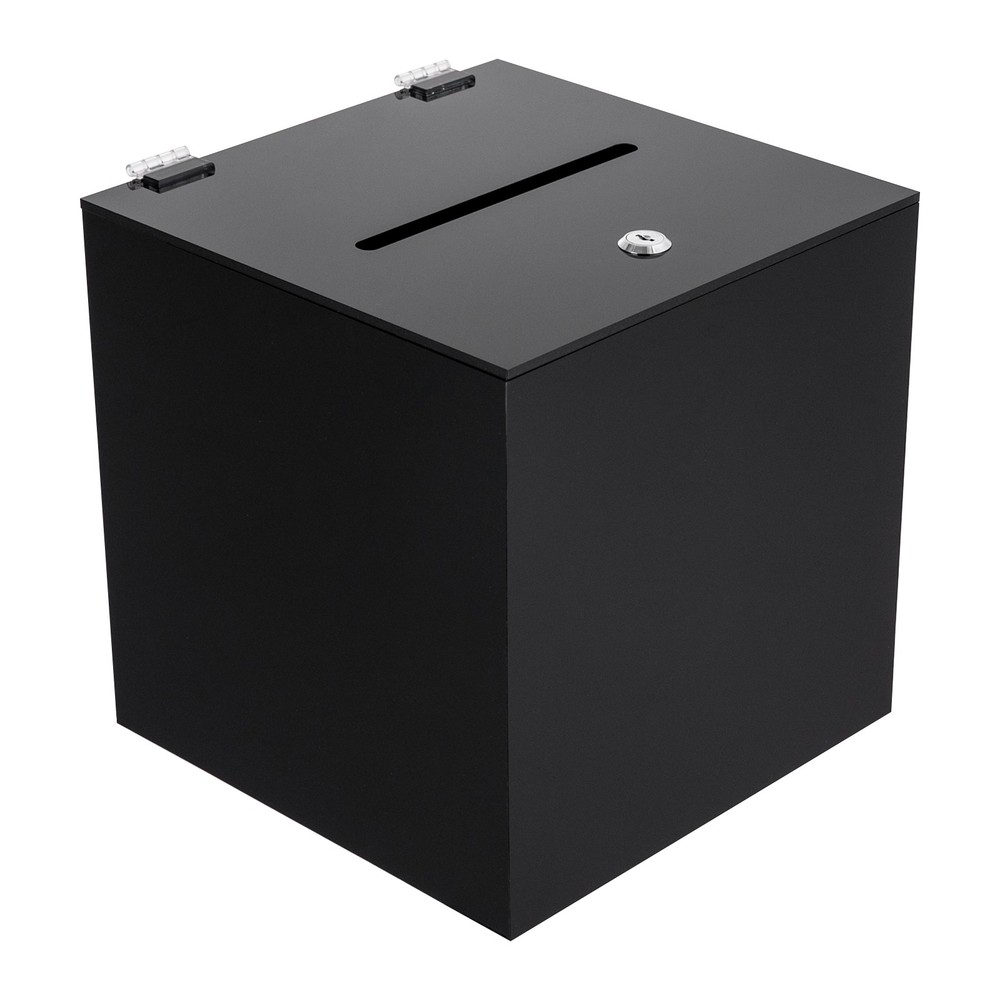 Acrylic Donation Box, Suggestion Box with Lock, Money Storage Container
