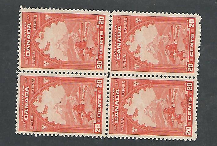 Canada, Postage Stamp, #E3 Block Mint NH, 1927, JFZ