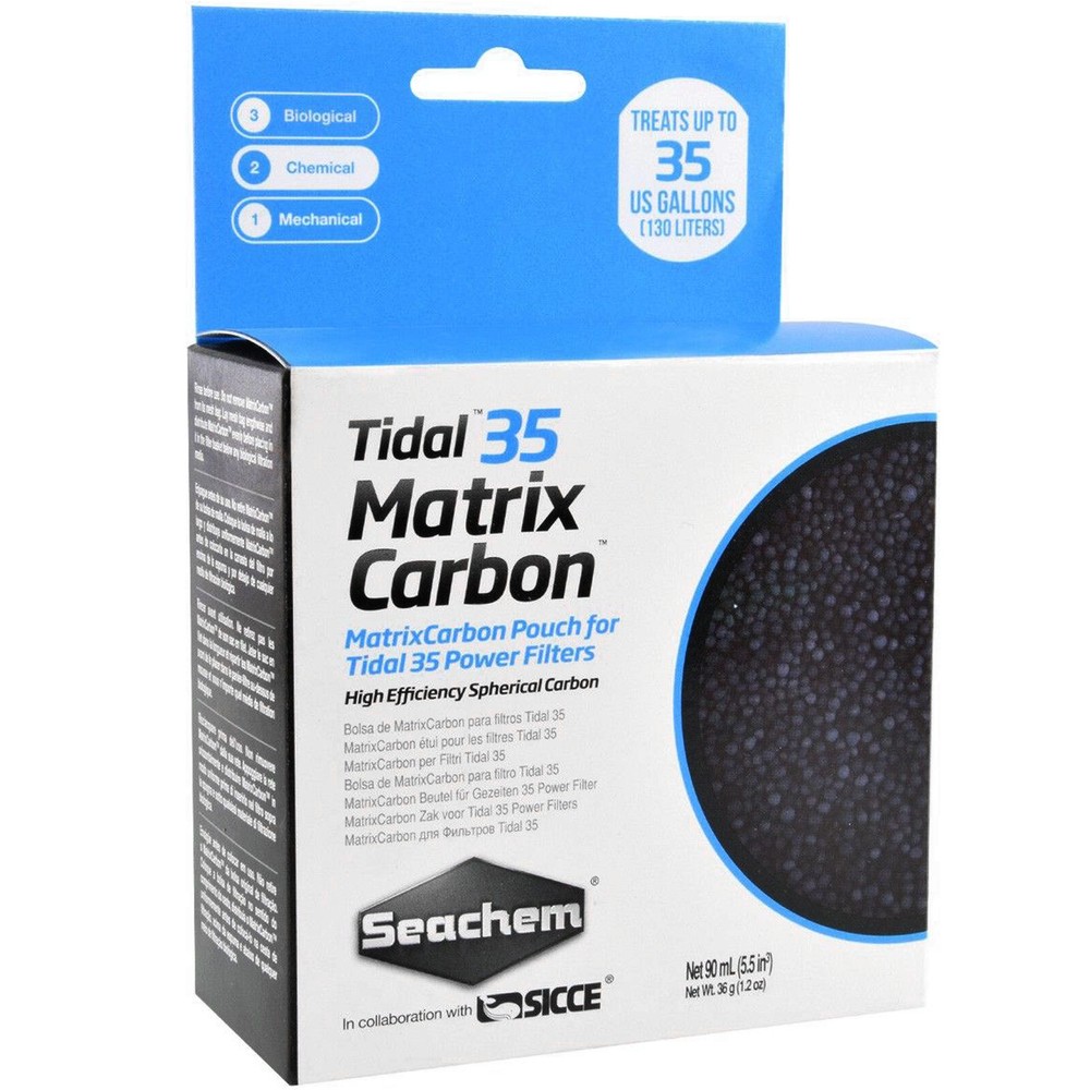 Seachem Tidal 35 Matrix Carbon Pre-Bagged High Efficiency Spherical Carbon