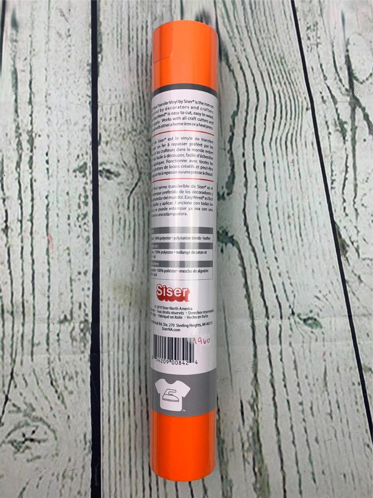 Orange HTV Vinyl ROLL SODA