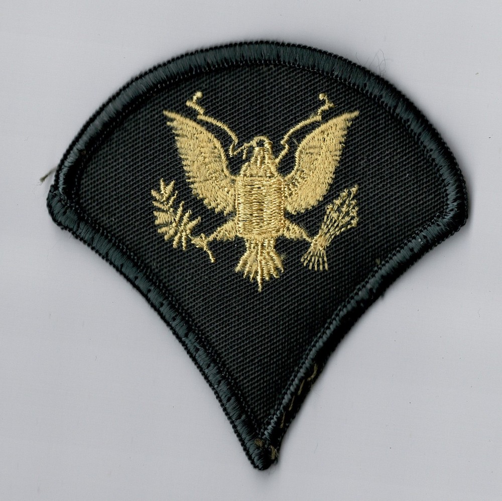 US Army Spec/4 rank insignia patch Cold War