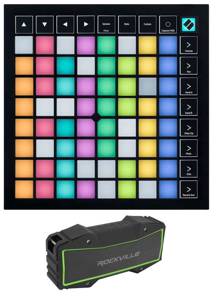 Novation Launchpad X MIDI USB RGB DJ Pad Controller+Home Bluetooth Speaker
