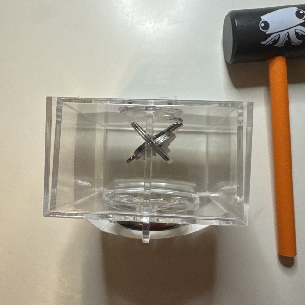 CURIOSITY BOX Lock, Key, Keychain, Plastic Box and Hammer