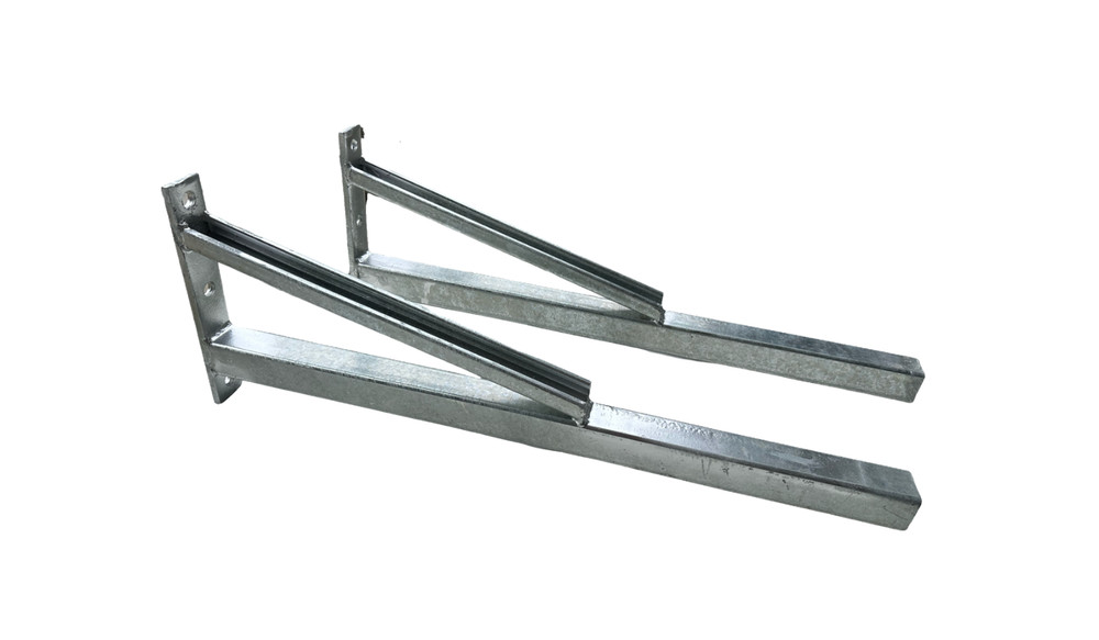 * 2 x Heavy Duty Cantilever Wall Bracket 610mm Galvanized