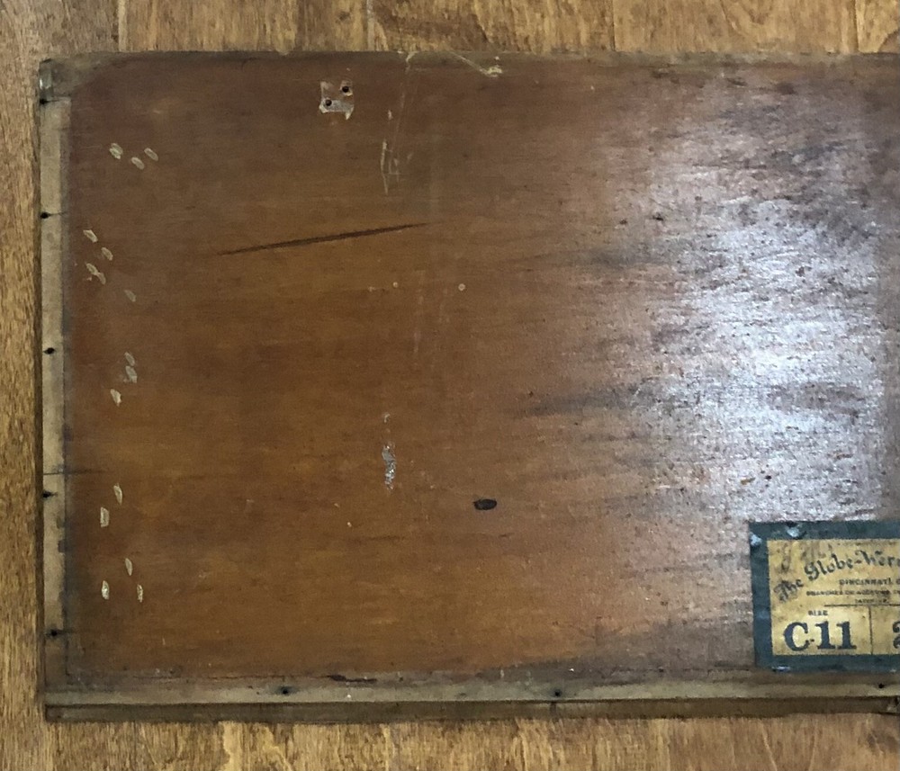Globe Wernicke Barrister Bookcase Back Panel W/Sticker 33X13.5