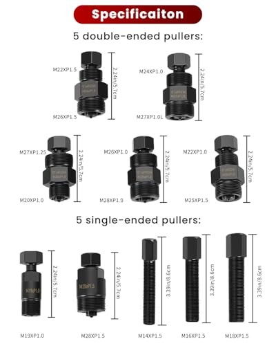 Motorcycle Flywheel Puller Set - 10PCS Universal Flywheel Puller for