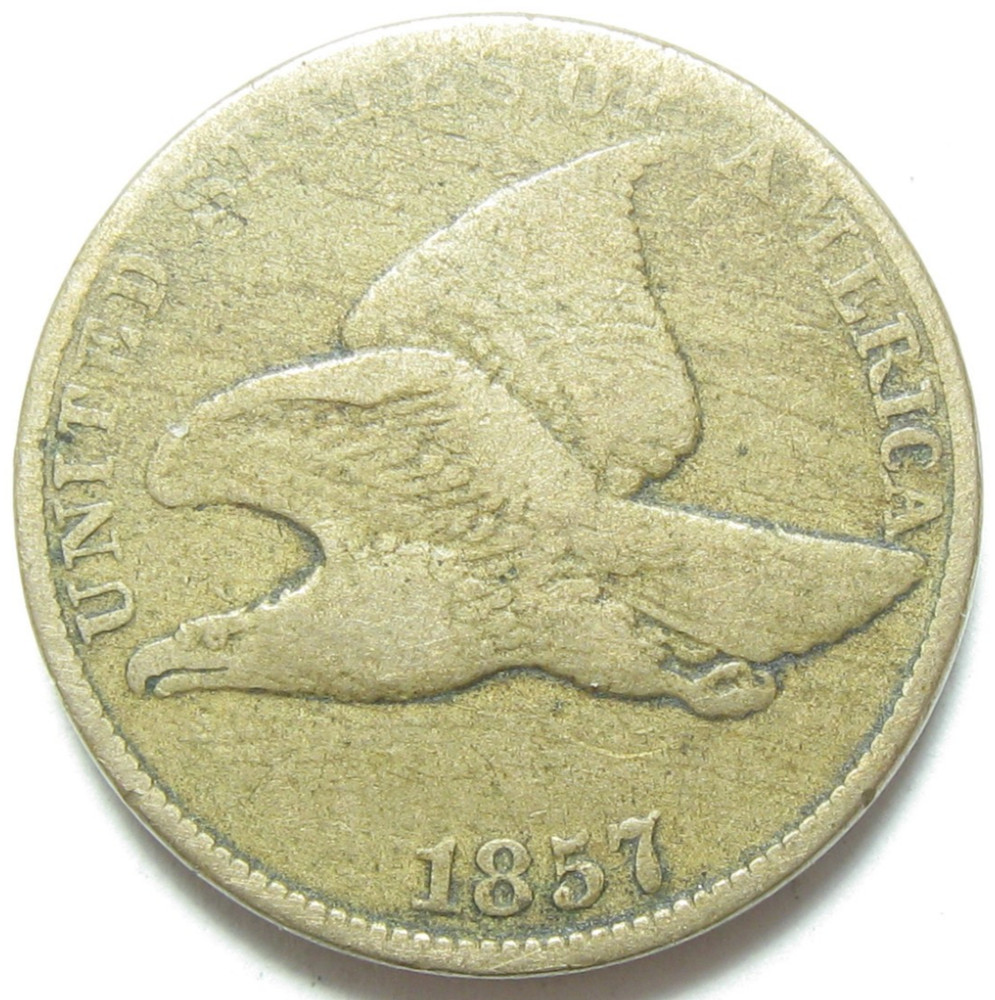 1857 Flying Eagle Cent - #11413-17