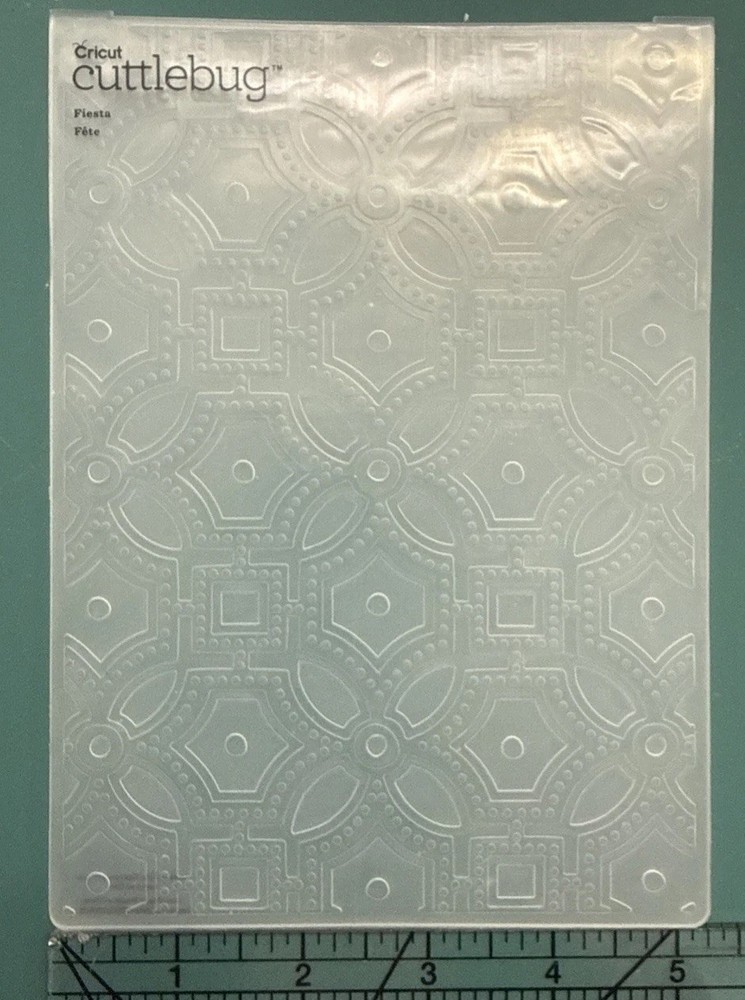 Retired Cricut Cuttlebug Fiesta Embossing Folder & Border Set HTF