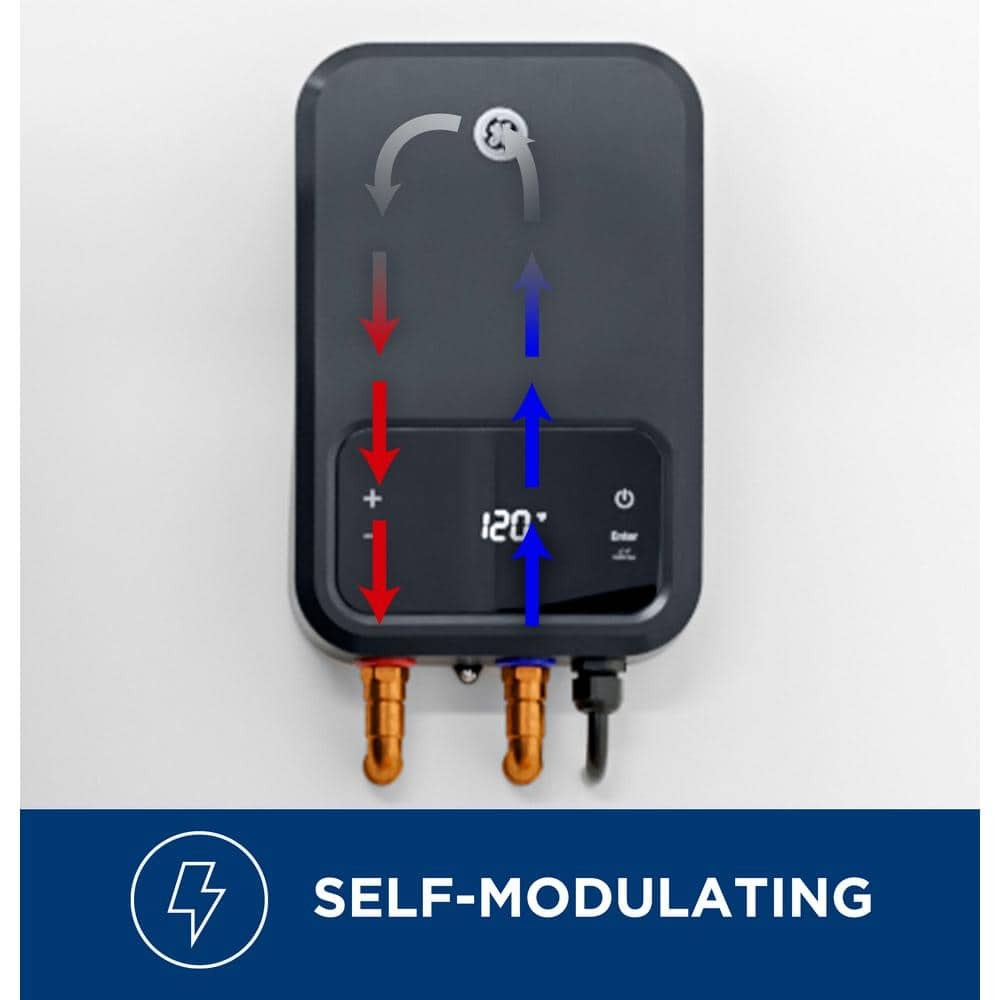 GE 5.4 GPM Tankless Electric Water Heater 27 kW 240V Whole Home Unit