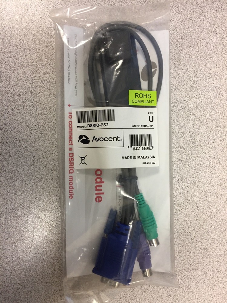 NEW Avocent DSRIQ-PS2 KVM, Switch Server Interface Module Cable