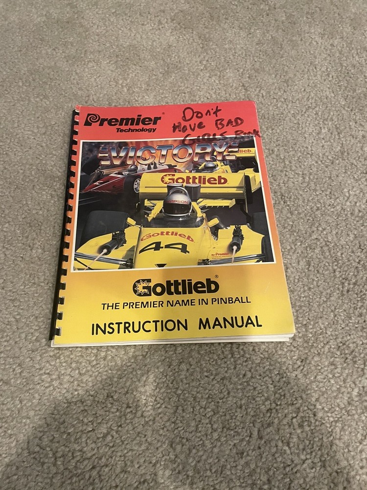 Gotlieb Vicktory Pinball Manual Original