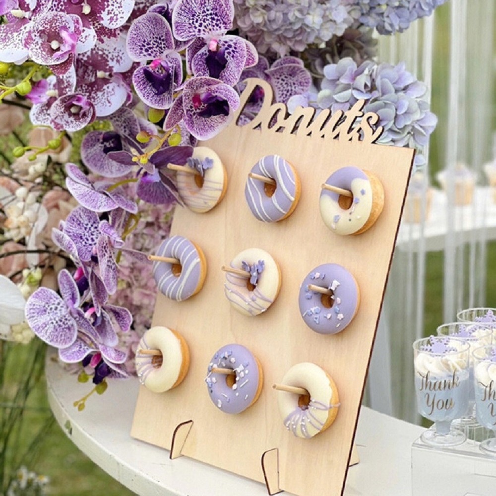 Table Donuts Stand Board DIY Dessert Frame Support