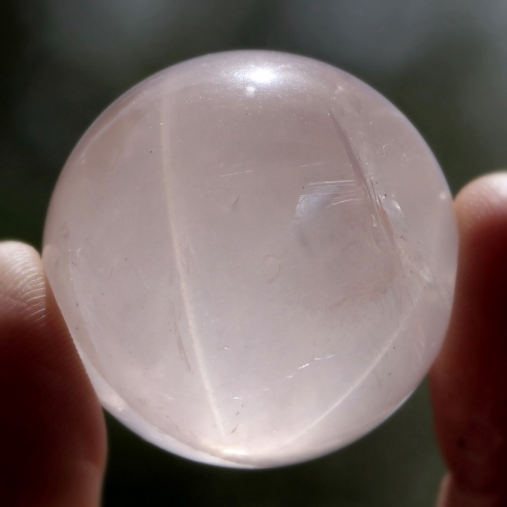 Star Rose Quartz Sphere, Approximately 31 mm (RQ92)