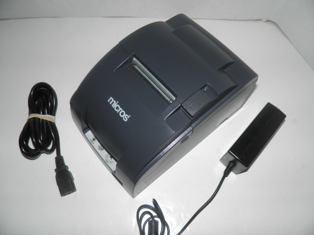 MICROS EPSON TM-U220B M188B Dot Matrix POS Receipt Printer Ethernet w power sup