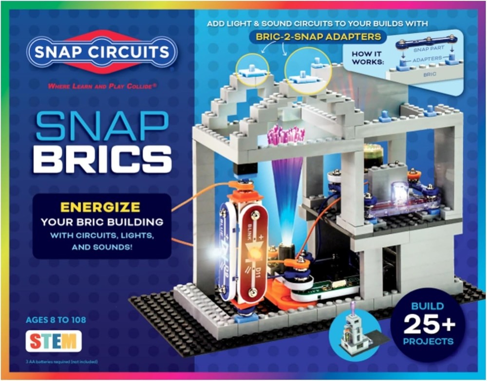 BRIC: Structures | Brick & Electronics Exploration Kit | Over 20 Stem & Brick...