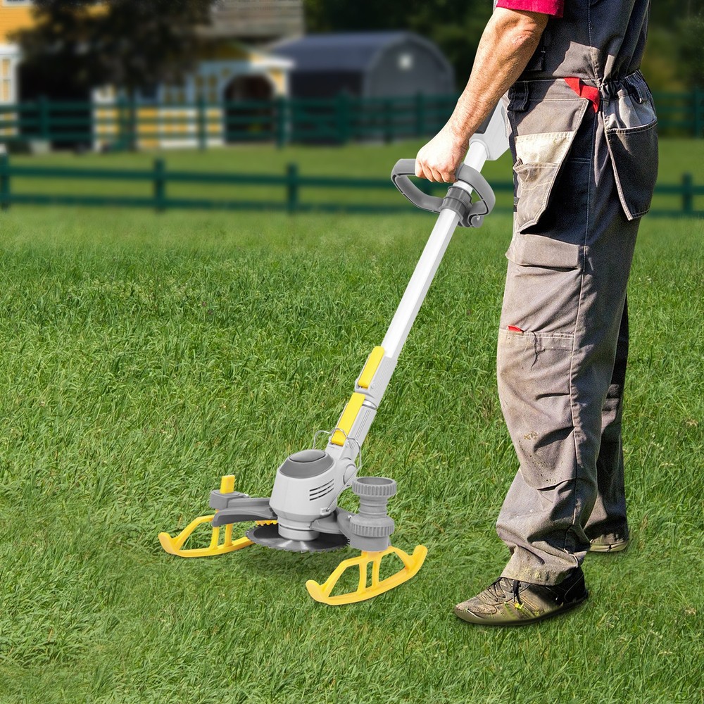 600W Cordless Grass Trimmer/Edger Battery Powered Grass Trimmer Mini-Mower