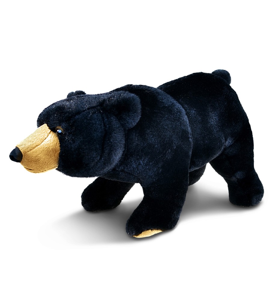 SUPER SOFT PLUSH - WILD LARGE BLACK BEAR