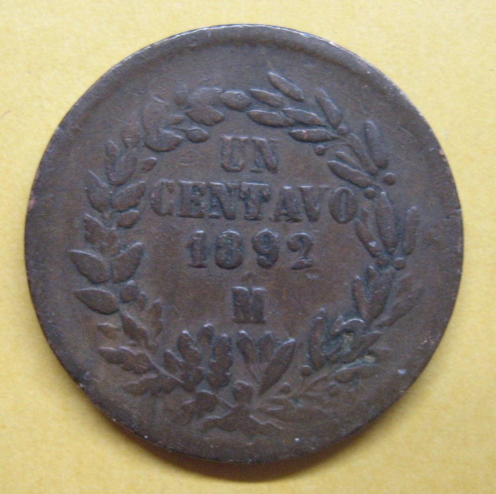 1892 Mo Mexico One Centavo Take a Look