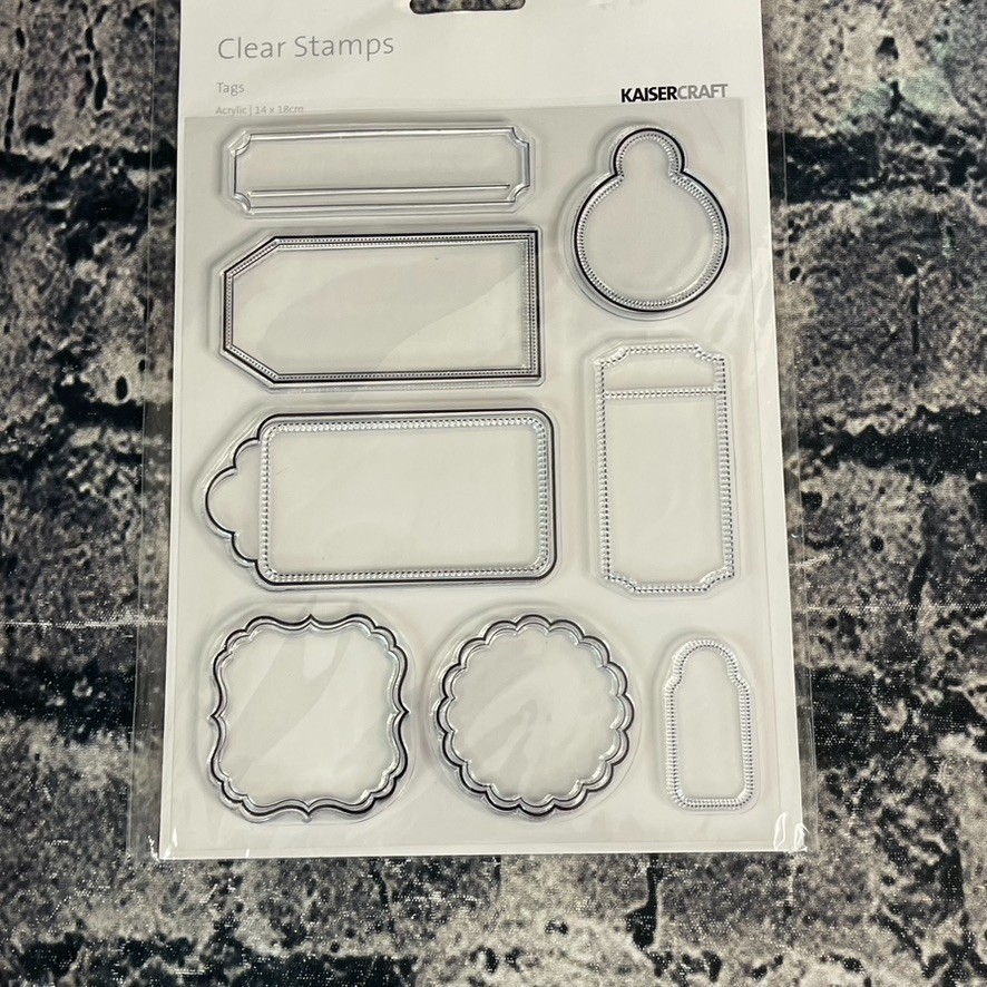 Kaisercraft TAGS Scrapbook Clear Stamps CS760 Journal Boxes
