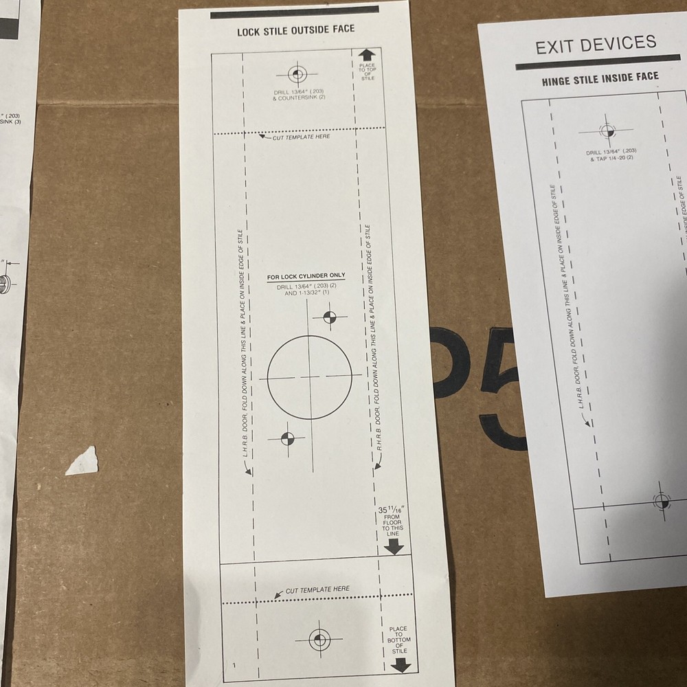 Brand New-Open Box-LSDA Crossbar Exit Device Model 1052DU