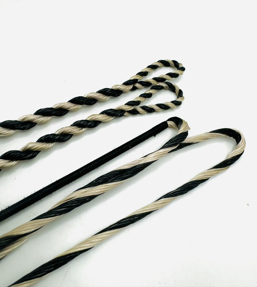 Longbow Flemish Archery Bowstring - B55 (Dacron) - Black & Bronze