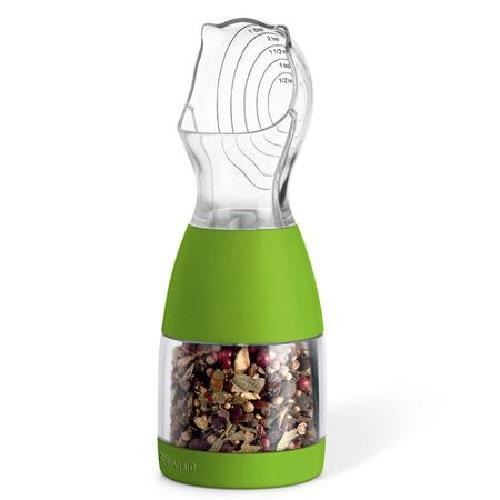 Zevro Spice All-In-One Grinding & Measuring Tool Green Portion Control NIB