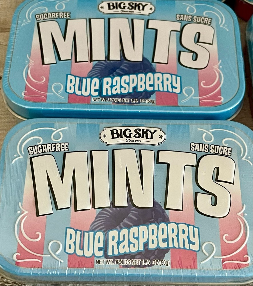 Big Sky Tins Mints Cotton Candy (4pk) & Bluie Raspberry (4pk)