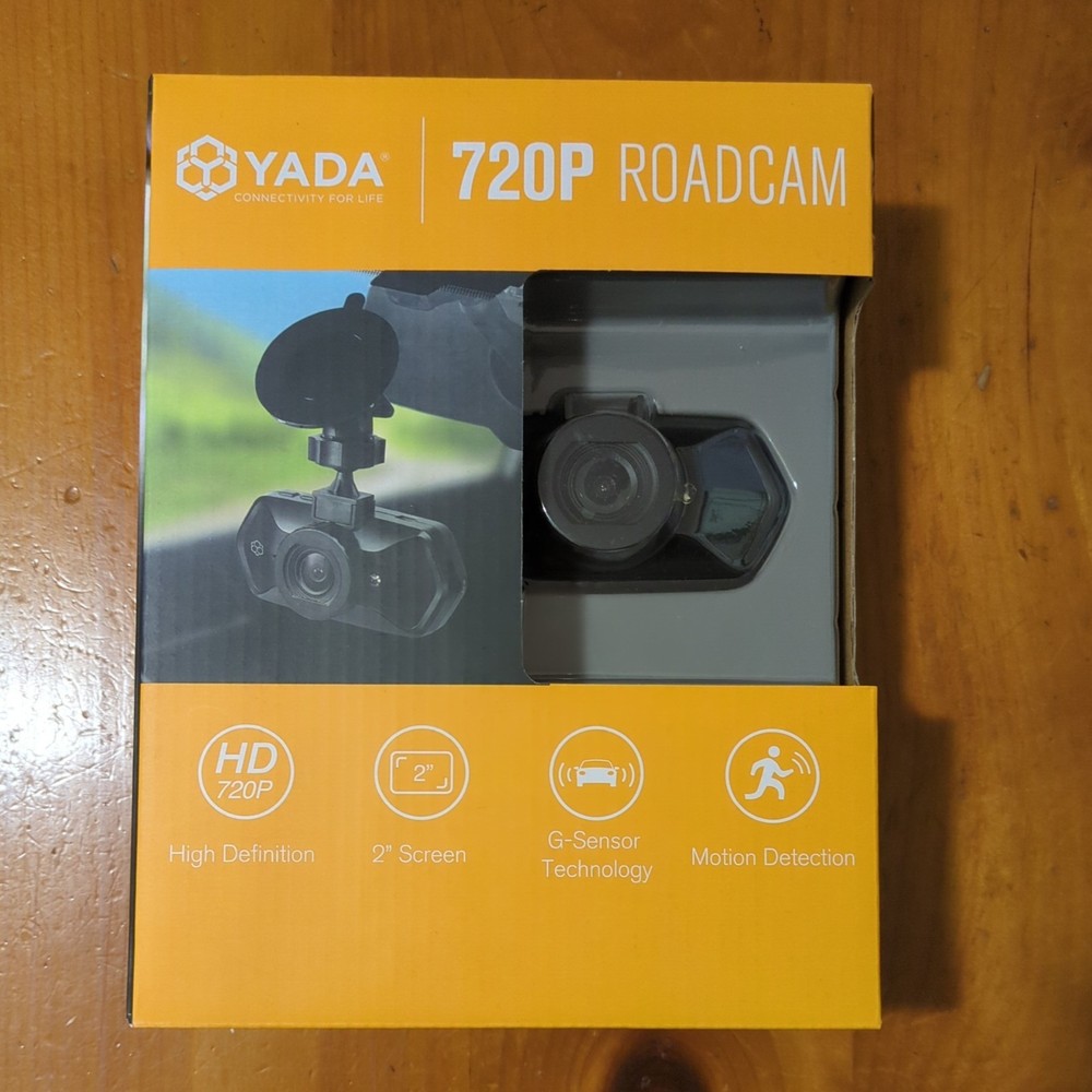 YADA 720P Dashcam/Roadcam. 2" Screen, G-Sensor Technology, Motion Detection