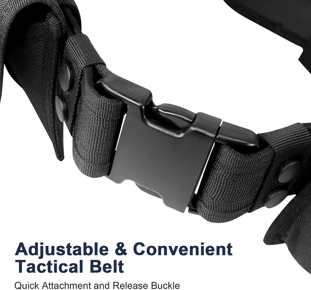Tactical Duty Belt Set - Complete Modular System with Holsters for Security Pros