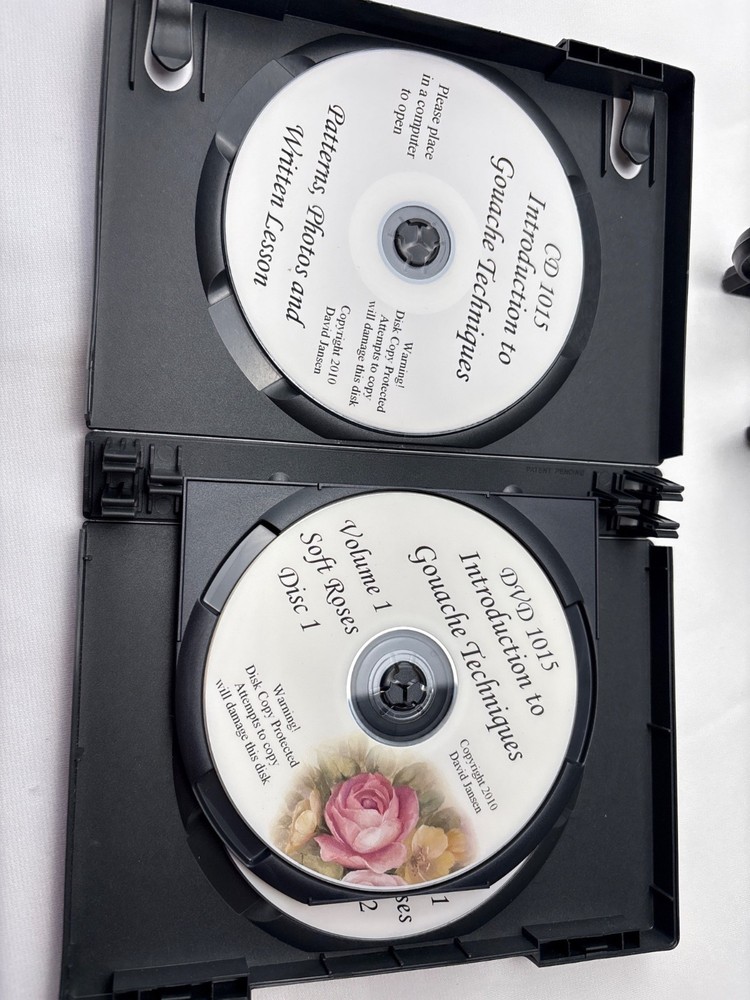 Introduction To Gouache Techniques DVD 1015 Volume 1 Soft Roses David Jansen