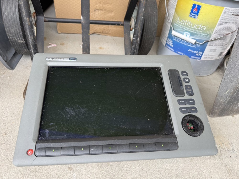 Raymarine C120W MFD Display Chartplotter GPS Navigation For Parts UNTESTED