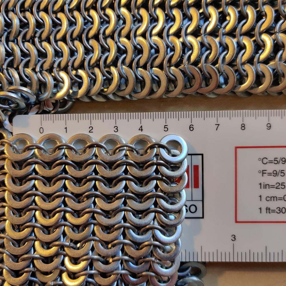 special construction knitting cotta - chain mail special construction