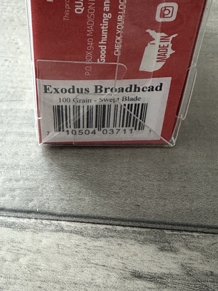 QAD Exodus Swept Blade 100 Grain Broadheads