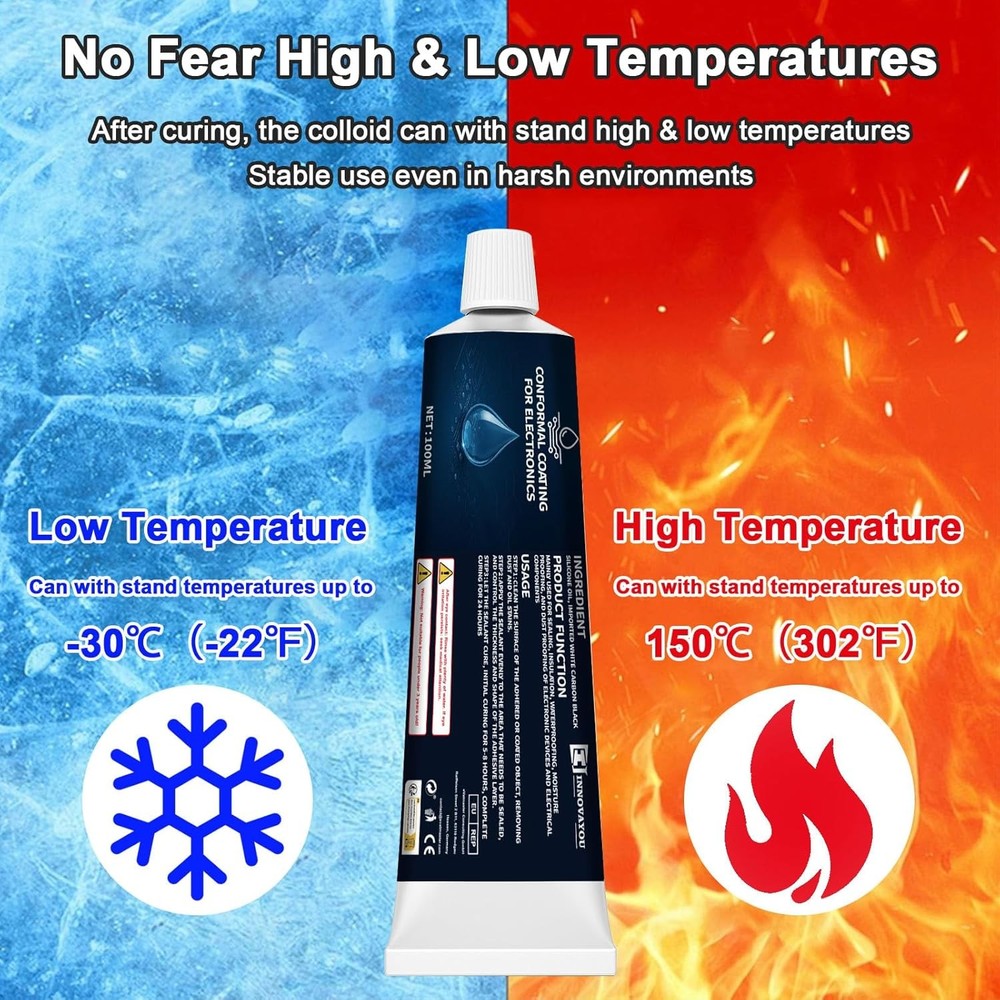 100ml White Conformal Coating for Electronics, Silicone Coating...